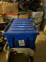 Контейнер для хранения на колесиках, ящик для хранения вещей 120л, синий #98, Шамиль М.