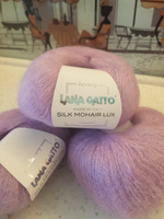 Пряжа для вязания мохер с люрексом Lana gatto SILK MOHAIR LUX  2 мотка по 25 г #21, Марина К.