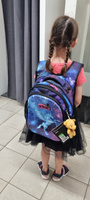 Рюкзак школьный для девочки 17.5 л для начальной школы с анатомической спинкой SkyName (СкайНейм) + брелоком-мишка + мешок для обуви #23, Виктория