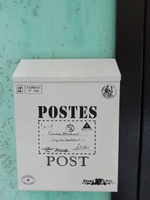 Почтовый ящик с замком уличный арт Postes Post белый #20, Светлана Б.