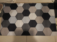 DecorDesign Коврик придверный соты мозайка, 1.2 x 0.8 м #8, Алла Т.