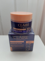 Claire Cosmetics Крем для лица антивозрастной дневной 55+ серии Collagen Active Pro, Claire Cosmetics 50 мл #1, Татьяна К.