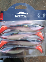 Приманка силиконовая Narval Commander Shad 12cm цв. #021 Grimy / Виброхвост для джига на судака, щуку / Силикон Командер Шед #62, Андрей М.