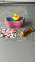 Бомбочка для ванны "Утка в ванной " с твёрдой пеной ,подарочный набор , цвет - розовый #2, Игорь Б.