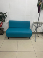 Прямой диван MONOFIX БУНО, экокожа, бирюзовый, 110х67х73 см (ШхГхВ) #179, Виктория Б.