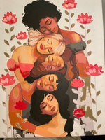Картина по номерам Спящие красавицы среди цветов, 40 х 50 см #1, Алена Л.