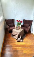 Кресло Вегас мягкое для отдыха дома, на ножках, велюр Zara brown 20, 75х85х90 (ШхГлхВ) #57, Евгения И.