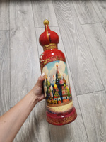 Футляр для бутылки посадский Москва башня 0,5л, красный / Развивающие детские игрушки #2, Светлана