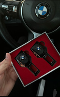 Заглушки ремней безопасности BMW (БМВ) кожа хром- металл, в подарочной упаковке набор, 2 шт. 1 2 3 4 5 6 7 8 серия Z1 Z2 Z3 Z4 M3 M4 M5 M2 X1 X3 X4 X5 X6 X7,рестайлинг и другие.PERSONA #1, Артём С.