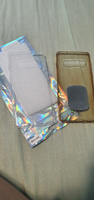 Ультратонкий силиконовый чехол для смартфона Samsung Galaxy S10 / Силиконовая защитная накладка с защитой от прилипания / Тонкий противоударный чехол для телефона / Прозрачный #18, ПД УДАЛЕНЫ