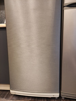 Защитная пленка для кухни. Самоклеющаяся пленка для мебели серая шлифованный алюминий - 70x152 см, цвет: серый #70, Борис В.