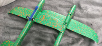 Детский пистолет-катапульта, планер-самолет пенопластовый зеленый (770121) #4, Алексей