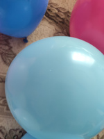 Воздушные шары "Синяя/Голубая/Белая пастель" 25 шт. 25 см. #55, Ксения К.