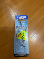 Блесна вертушка BLUE FOX Vibrax Fluorescent 4 / цвет FT / 10гр приманка для рыбалки, на щуку, на окуня - подарок рыбаку #31, Наталья М.