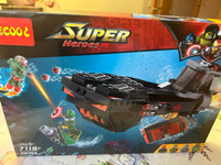 Конструктор Марвел Супергерои Super Heroes "Подводная атака" / конструктор для мальчика / подводная лодка / фигурки / комиксы / игрушки / совместим с лего мстители / дополняет lego marvel #82, Шоира Р.