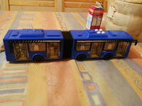 Машинка игрушка детская для мальчика Городской Автобус Технопарк детская модель коллекционная инерционная 32,5 см #75, Диана К.