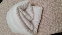 Одеяло Guten Morgen 1,5 спальное всесезонное 140x205 см, цвет: белый, наполнитель - силиконизированное волокно #81, Анора Ш.