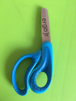 Ножницы детские Westcott Ergo Junior 13 см, резиновые вставки, с фиксатором, цвет голубой #6, анна