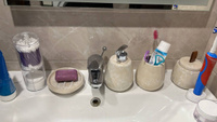 Набор для ванной комнаты аксессуары принадлежности комплект BATH PLUS PIETRA керамика бежевый #13, Екатерина Г.