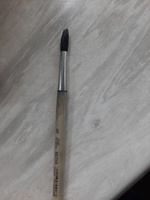Кисть Белка круглая № 6 (диаметр обоймы 6 мм; длина волоса 22 мм), деревянная ручка, Calligrata #9, Юлия Ф.