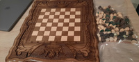 Шахматы + нарды резные "Корона" 40, Harutyunyan #4, Fox