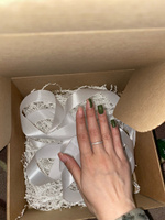 Крафтовая подарочная коробка, праздничная картонная упаковка с наполнителем и атласными лентами, самосборная #87, Диана Б.