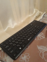 Клавиатура для компьютера Оклик 830ST тонкая, беспроводная, мембранная, черная #8, Константин П.