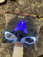 Светящаяся карнавальная маска "Капитан Америка", цвет темно-синий / Сувенирная маска для лица с яркой подсветкой для детей и взрослых / Аксессуары для праздников, вечеринок и хэллоуина #224, Алексей Е.