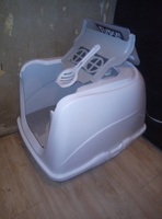 Moderna туалет-домик Jumbo с угольным фильтром, 57х44х41см, теплый серый #4, Виктор П.
