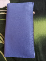 Кошелек женский NAVEKA, кошелек из натуральной кожи "Монтана", голубой, 18х9,5х1 см #86, Юлия Б.