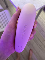 Клиторальный стимулятор с вибрацией и приложением Satisfyer Curvy 2+, розовый #1, Дарья К.