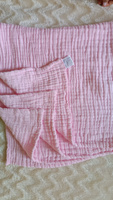 Муслиновый плед полотенце детское 6 слоев для новорожденных 110х110 см хлопок 100%, одеяло в коляску, покрывало в кроватку #88, Виктория С.