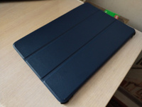 Чехол-обложка MyPads для Huawei MediaPad M5 Lite 10 (BAH2-L09/W09/AL10) тонкий умный кожаный на пластиковой основе с трансформацией в подставку синий #4, Дарья Б.