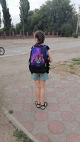 Рюкзак школьный для девочки подростка 17,2 л А4 с анатомической спинкой SkyName (СкайНейм), с пеналом и слотом USB #101, Александр К.