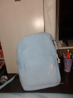 Рюкзак вельветовый женский голубой #31, алена м.