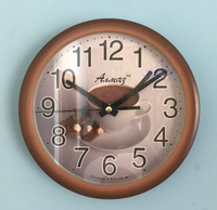 Часы Настенные Алмаз 22,5 см, бесшумные на кухню кофе Е09 #102, Александра П.