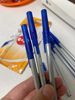 Ручка шариковая синяя, толщина линии 0,7 мм, BIC Round Stic Exact набор 8 шт #71, Юлия