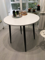 Стол кухонный раздвижной, стол обеденный круглый раскладной две вставки Milan #77, Рабигат Б.