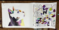 Картина по номерам VEROL "Кот" 30х40 см, наклейки для детей, набор для творчества для девочек и мальчиков #65, Анастасия Л.