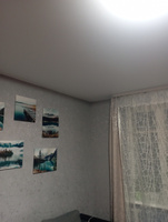 Комплект натяжного потолка своими руками "Тяните сами" №12, без нагрева, для комнаты размером до 340х520 см, натяжной потолок белый #125, александр с.