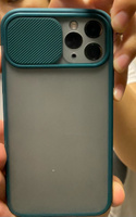 Чехол для iPhone 11 PRO накладка силиконовая полупрозрачная с шторкой для защиты камеры #1, Юлдуз Я.