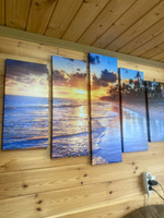 Модульная картина для интерьера на стену "Пляж" 80x140 см MK50189 #5, Елена К.