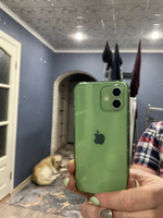 Чехол для Apple iPhone 12 / чехол на айфон 12 прозрачный зеленый #63, Светлана Р.