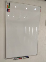 Доска демонстрационная магнитно-маркерная для рисования на стену для офиса и дома, 60х90 см, алюминиевая рамка, гарантия 10 лет, Brauberg Стандарт #39, Олеся Щ.