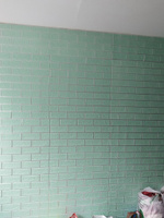 Панели самоклеящиеся для стен "Мята имбирная" 700х700х4 мм фольгированные интерьерные влагостойкие 3д плитки для кухни и ванной 10 шт. #24, Дарья Д.