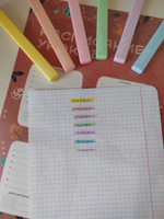 Набор маркеров текстовыделителей 6 штук, пастельные цвета / для рисования и письма с мягким наконечником DENKSY #8, Марина А.