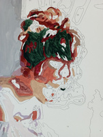 Картина по номерам Hobruk "Девочка балерина", на холсте на подрамнике 40х50, раскраска по номерам, набор для творчества, девушка / люди #4, Ирина З.