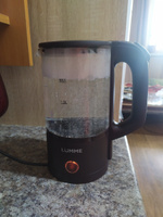 Чайник электрический стеклянный LUMME LU-4105, коричневый оникс #3, Алена Р.