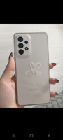Силиконовый чехол на Samsung Galaxy A53 5G / Самсунг А53 5G "Сердечко минимализм", прозрачный #66, Степанов Александр