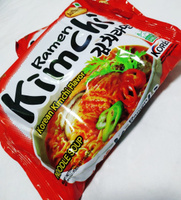 Лапша быстрого приготовления Kimchi Ramen со вкусом кимчи Samyang, пачка 120 г х 4 шт #70, Sirun N.